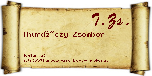 Thuróczy Zsombor névjegykártya